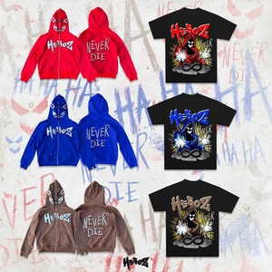 Nuevo Abrigo Estampado Y2k, Sudadera con Capucha para Hombre, Manga Larga, Cierre de Cremallera, Diseño de Doble Capucha, Estilo Nicho - Product Image 6