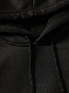 Sweats à capuche surdimensionnés en coton français de haute qualité, molleton épais, épaules tombantes, logo personnalisé, sweats à capuche pour hommes - Product Image 3