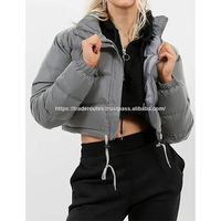 Veste bouffante surdimensionnée pour femme, Logo personnalisé, doudoune rembourrée à bulles, veste courte avec fermeture éclair