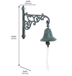 High Quality Iron Beige Hanging <b>Door</b> <b>Bell</b> Outdoor for Home Decor Farmhouse Garden Decoration Made <b>in</b> India Bulk Quantity 2023 - Product Image 4