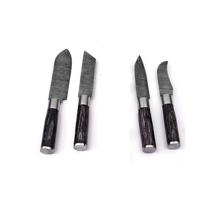 Ensemble de couteaux de chef en acier Damas fait main haute résistance, design ambidextre durable pour la cuisine quotidienne et lames tranchantes - Product Image 4