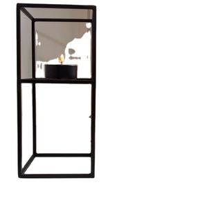 ชุดเชิงเทียนสีดำด้านสำหรับตกแต่งเทศกาลคริสต์มาสใช้ตกแต่งงานปาร์ตี้และงานแต่งงาน2ชิ้น - Product Image 1