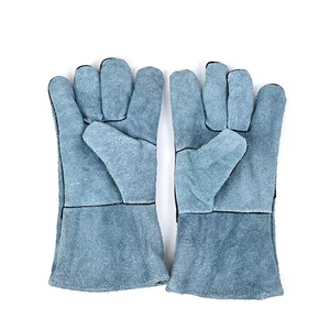 Guantes de protección Guantes de abrasión de cuero de vaca de alta calidad Guantes de soldadura Premium de seguridad - Product Image 1
