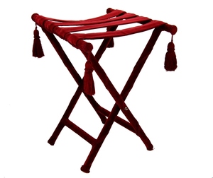 Bandeja Rectangular de Lujo de Estilo Clásico Tradicional, Color Rojo Borgoña, Terciopelo, Capacidad de 20 kg, para Toda Temporada - Product Image 1