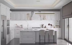 Armoires de cuisine modulaires tout en bois de style européen de qualité supérieure Meubles en panneaux laminés - Product Image 4