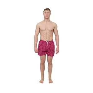 Men Casual Beach Shorts Quick Dry Polyester Swimwear Lightweight Summer Surf Shorts <b>Elastic</b> Waist OEM Private Label Manufacturer - Product Image 1