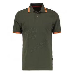 Camiseta de Golf para Hombre de Alta Calidad, Tejido de Punto Sólido, Talla Grande, con Logotipo Personalizado, de Poliéster y Algodón - Product Image 3