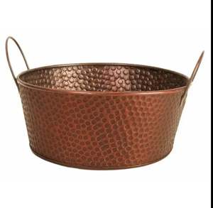 Design authentique de qualité supérieure idéal pour les célébrations de mariages martelé à la main aspect antique seau à glace en acier inoxydable couleur nickel - Product Image 3