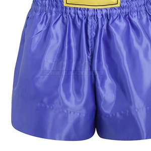 Shorts de kickboxing légers très demandés, 100 % polyester respirant, taille élastique, tissu à séchage rapide pour entraînement intense - Product Image 6