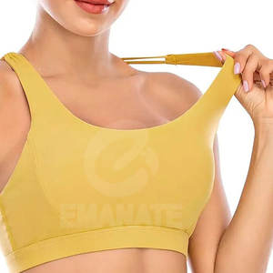 Sujetador Deportivo de Yoga Transpirable de Alta Sujeción, Secado Rápido, Elástico en Cuatro Direcciones, Diseño Personalizado con Logotipo Frontal, Sin Costuras para Mujer - Product Image 3