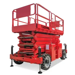 CE Certificates 4-18m Rough Terrain Electric Man Lift 300KG 500KG 1000KG Wheel Scissor Lift for Hot Sale