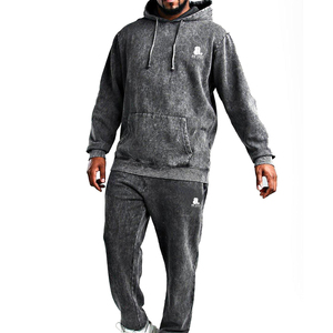 ชุดวิ่งออกกำลังกายผ้าฝ้าย100% ระบายอากาศได้ดีสำหรับผู้ชายฮิปฮอปออกแบบโลโก้ได้ตามต้องการสำหรับฤดูหนาว - Product Image 1