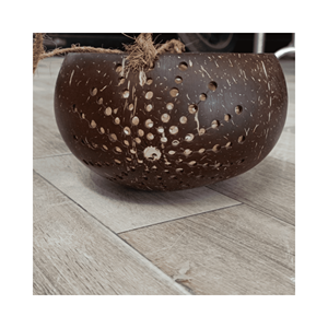 Lámpara de Cáscara de Coco, Luz de Cáscara Pulida, Material: Coco Tallado; Uso: Ambiente de Mesa; Origen: Vietnam, Hecho a Mano - Product Image 5