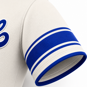 Camiseta de Béisbol Personalizada con Nombre de Equipo 00, Blanca y Azul, Impresión por Transferencia de Calor, Malla Frontal, Unisex, Manga Corta, Transpirable, Uniforme para Adultos - Product Image 4