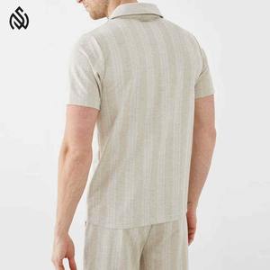 2025 venta al por mayor sólido liso para hombre Polo corto conjunto Premium Regular Fit y alto rendimiento atlético doble conjunto para hombres - Product Image 5