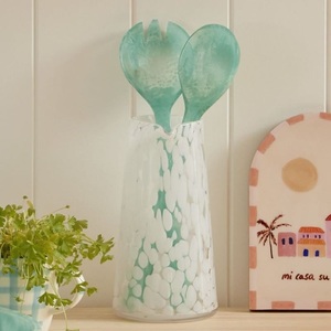 Juego de cubiertos de cocina para el hogar, tamaño personalizable, servidor de ensalada de resina clásico, esmalte de espejo, lavavajillas ecológico desechable - Product Image 4