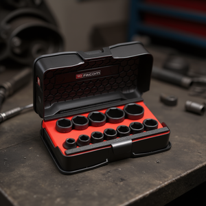 ชุดบล็อกหกเหลี่ยมแบบสั้น Facom 1/2 นิ้ว 12 ชิ้น - Product Image 3