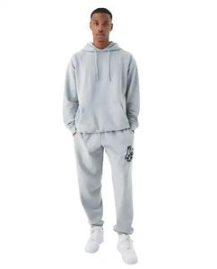 2026 Men`s Tracksuit Athletic Sports <b>Gym</b> Full <b>Long</b> <b>Sleeves</b> With Two Large Kangaroo Pocket Hooded Tracksuit Joggers Suits - Product Image 1