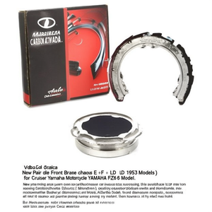 ผ้าเบรกหน้าคู่ใหม่สำหรับ Lambretta E + F + D + LD (รุ่นปี 1953) สำหรับรถมอเตอร์ไซค์ Cruiser Yamaha รุ่น YAMAHA FZ6 - Product Image 2