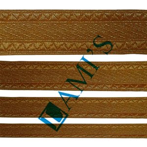 Fil métallique français OEM, garnitures décoratives en or, tresses, lacets, garniture, Tresse, Galon, fil métallique, Mylar, soie, personnalisé - Product Image 1