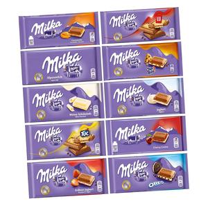 Precios Accesibles, Chocolate Milka Original de 100g - 300g en Venta, Chocolate Milka de 100g - Todos los Sabores Texto en árabe. Mejores Precios - Product Image 4