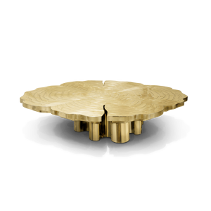 Fortuna Gold Brass Convertible Center <b>Table</b> Handmade Contemporary Farmhouse Design Durable Living Room Entry Home Furniture - Product Image 5