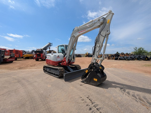 Mini-excavatrice sur chenilles Takeuchi TB290, poids opérationnel de 8 tonnes, neuve, petite taille, moteur diesel hydraulique turbo. - Product Image 2