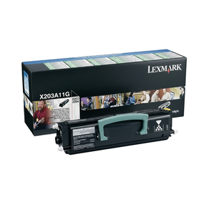 ตลับหมึกโทนเนอร์เลเซอร์สีดำสำหรับ Lexmark X203n พร้อมชิปสำหรับใช้ในเครื่องพิมพ์ ผงหมึกโทนเนอร์ญี่ปุ่น รุ่น X203A11G - Product Image 1