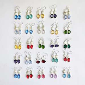 925สเตอร์ลิงชุบเงินธรรมชาติอัญมณี bahamian ออกแบบกรอบการตั้งค่าขายส่งจำนวนมากจำนวนมาก - Product Image 4