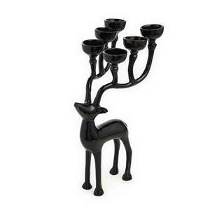 2025 Solid Aluminum Metal Copper Finished Christmas Decor Metal Candle Holder - Product Image 4