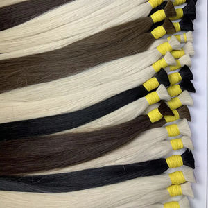 Vente en gros de cheveux en vrac couleur personnalisée 100% cheveux vierges vietnamiens 24 pouces trame de génie Super Double Drawn - Product Image 1