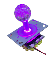 Manette de jeu optique filaire RGB LED Jyuee Ang JS-EPC pour borne d'arcade à monnayeur, fabriquée à Taïwan