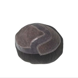 Raw Hair Mono <b>Front</b> <b>Lace</b> 100% Human Hair <b>Wig</b> Toupee Patches Prosthetic Taz Hair BD High Quality - Product Image 2