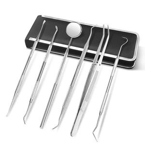 Outils dentaires professionnels sur mesure, 6 pièces, pour dentiste, source d'alimentation manuelle, pinces en acier, sonde, spatule, avec votre logo - Product Image 4