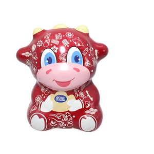 Contenedor de Hojalata con Forma de Vaca Impreso Personalizado con Dos Latas para Envasado de Dulces, Logotipo Personalizado - Product Image 6