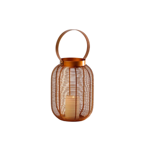 Wholesale Modern Iron Eco-friendly Handmade <b>Candle</b> <b>Holder</b> <b>Lantern</b> Christmas Home Decoration with Festive Ornament - Product Image 5