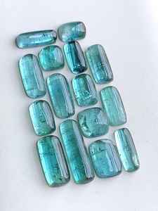 Turmalina Azul Natural Grado AA+, Cabujón Raro de Color Azul Profundo con Cambio de Color para Anillos, Colgantes, Pendientes, Pulseras, Joyería Fina - Product Image 3