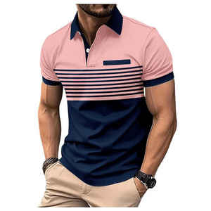 Nouvelle Collection Été : Chemises Décontractées de Luxe pour Hommes, Couleur Unie, Col Revers, Tissu Dobby, Broderie de Poche - Product Image 5