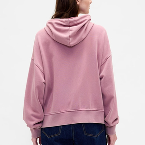 Nouveau sweat à capuche zippé pour femme, élégant, pour l'entraînement en extérieur en hiver, surdimensionné, logo personnalisé, fermeture éclair sur le devant avec poche - Product Image 3