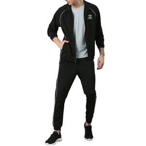 Conjunto Deportivo Informal para Hombre, Transpirable, Talla Grande, con Capucha, Corte Regular, Estilo Urbano, de Alta Calidad, Color Sólido, Lavado Ácido - Product Image 2