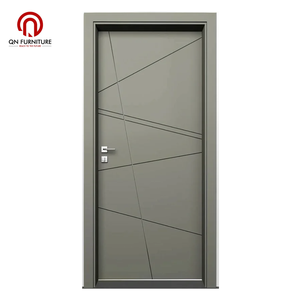 Puertas Interiores con Marcos de Madera Ecológica Decorativa Precolgada WPC, Fácil Instalación, Color Madera, Impermeable para Baño - Product Image 3