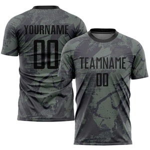 Maillots de football personnalisés avec logo imprimé numériquement, nom et numéro de l'équipe, ensemble uniforme de club de football, 100% polyester, haute qualité, pour hommes - Product Image 2