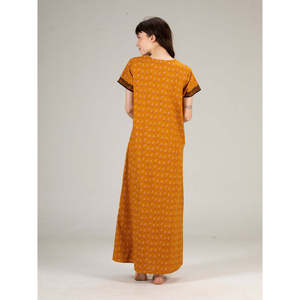 Camisón Maxi de Algodón Evolve para Mujer, Ajuste Holgado, Tejido Cómodo, con Botones Elegantes, Cuello Redondo en V, Suave y Totalmente Abierto - Product Image 2