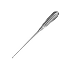 Curette en os de qualité supérieure droite 180 mm 8 pouces poignée ergonomique 1 largeur 6.8mm Curette en os chirurgicale réutilisable Non stérile - Product Image 3