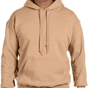 Vente en gros de sweats à capuche surdimensionnés en coton épais pour hommes impression bouffante de luxe personnalisée hiver sweats à capuche vierges teints unis - Product Image 5