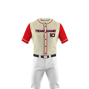 Uniformes de Béisbol Transpirables de Alta Calidad, Nueva Llegada 2026, Personalizados con Impresión OEM, Mangas Cortas, 100% Poliéster, Tallas Grandes - Product Image 4
