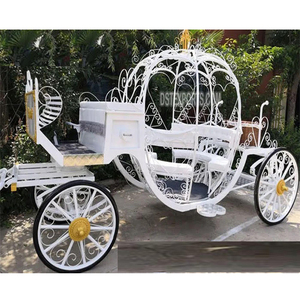 Dernières blanc Cendrillon belle calèche mariage indien cendrillon chariots Double cheval cendrillon chariot à vendre - Product Image 1
