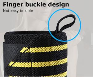 Bande de maintien élastique personnalisée pour poignet, idéale pour la musculation et la gym / Bandes de poignet pour haltérophilie - Product Image 2