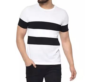 Nouvelle conception hommes goutte épaule durable doux anti-rétrécissement T-shirt pour hommes avec prix de gros de couleur personnalisée pour les hommes - Product Image 5