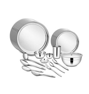 Juego de cena de acero inoxidable martillado artesanías personalizadas comedor de alta calidad juego de cena reutilizable de 5 piezas - Product Image 4